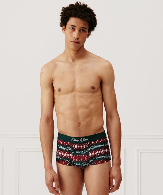 Coffret boxer court en jersey;