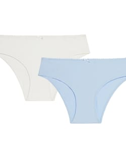 Pack de 2 bragas de algodón;