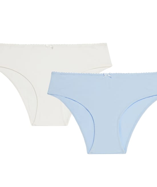 Pack de 2 bragas de algodón;
