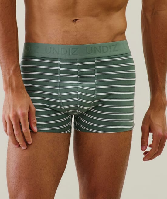 Cotton striped boxer shorts;