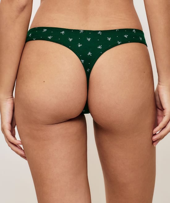 Lot de 3 strings en coton à motifs;