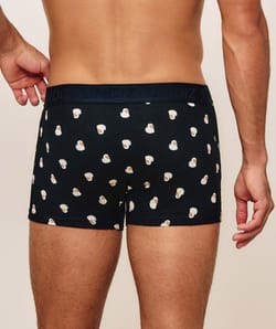 Boxer en coton imprim&eacute; canard;