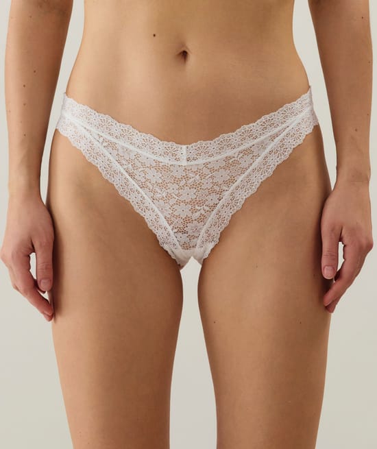 Lace brief;