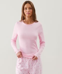 Ribbed jersey T-shirt;