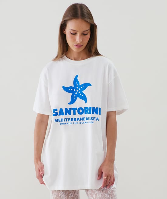 T-shirt in jersey Santorini;
