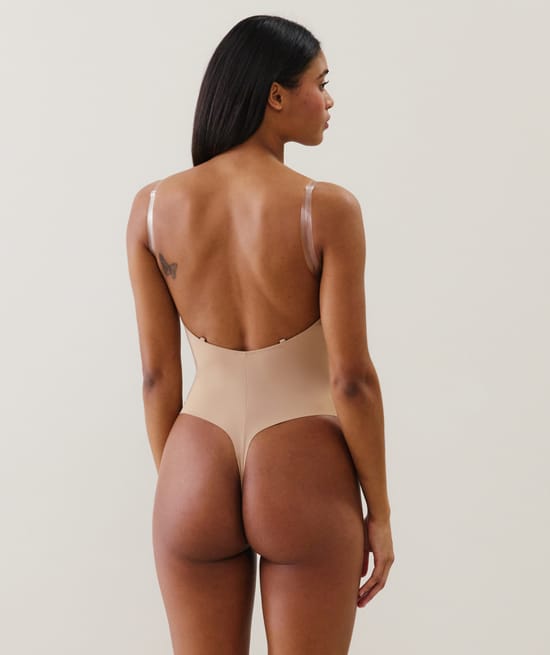 Invisible push-up bodysuit;
