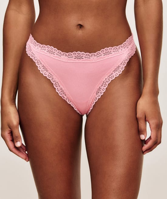 Lace thong;