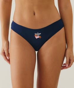 Pack of 3 patterned cotton knickers;