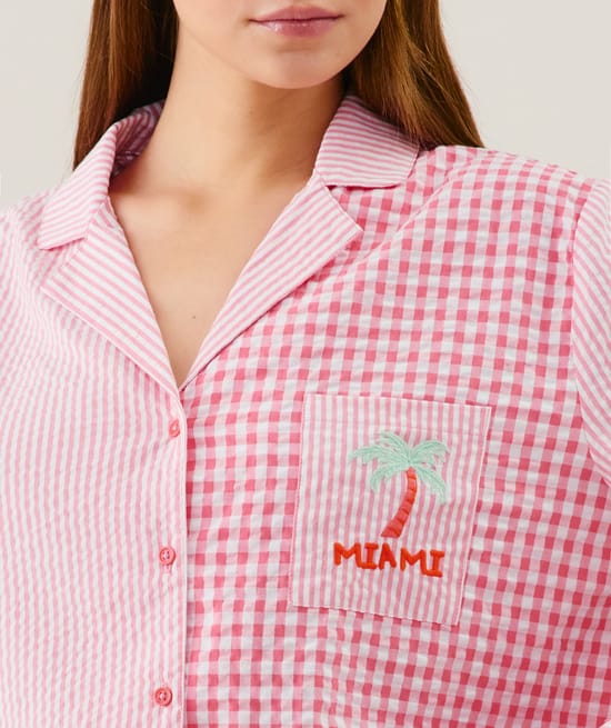 Chemise à motifs;