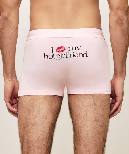 Boxer en coton "I love my hot girlfriend;