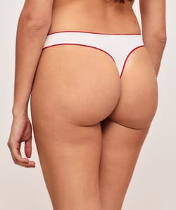 Lot de 3 strings coton &agrave; motifs;