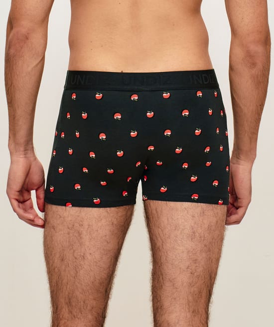 Boxer en coton motifs pommes;