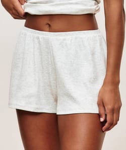 Ribbed jersey shorts;