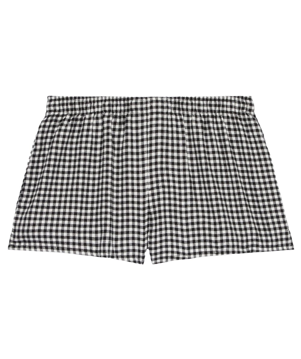 Gingham jersey Shorts;