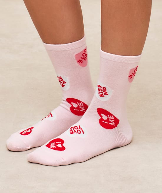 Pack of 3 cotton patterned socks;