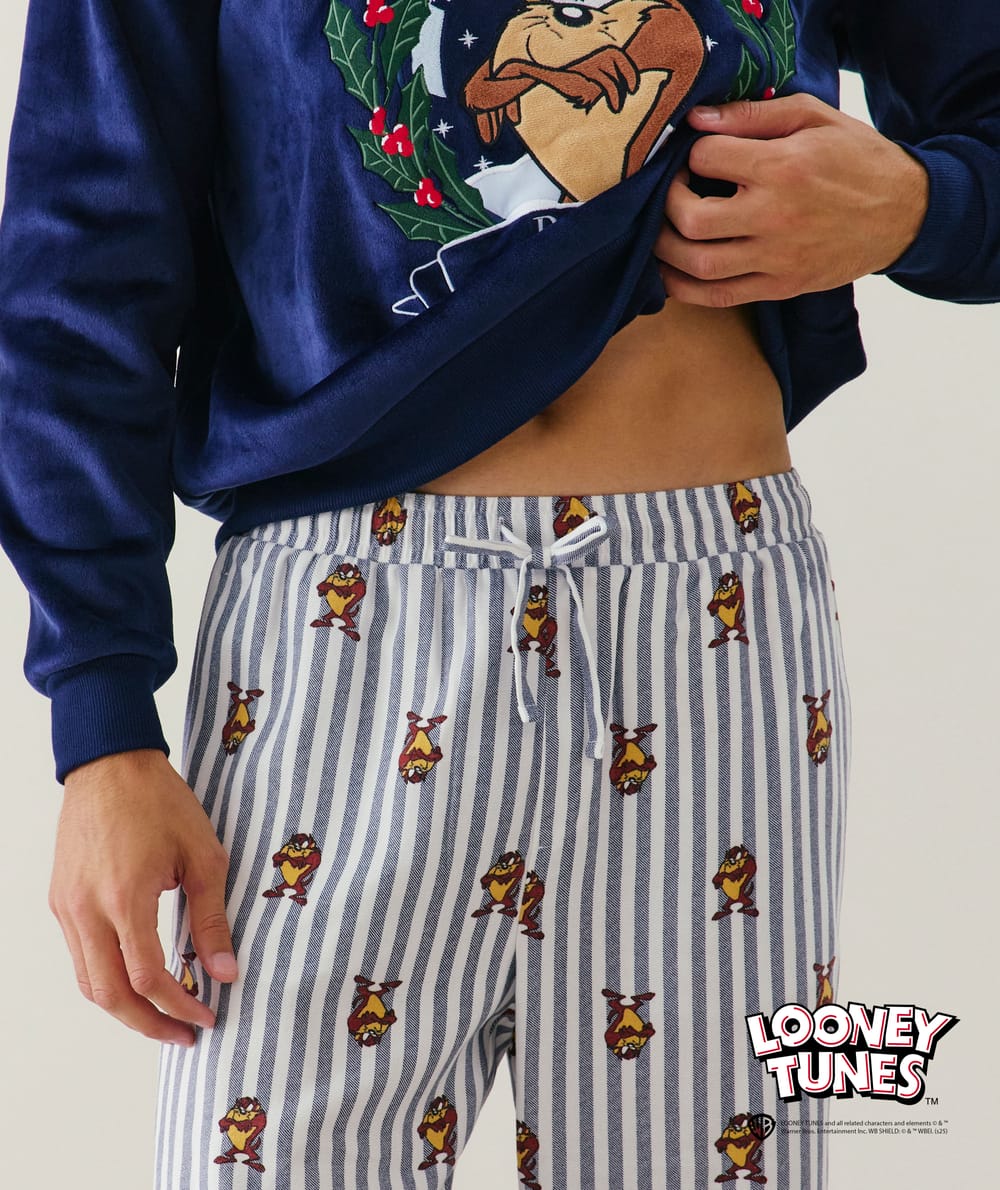 Pantalon flanelle Taz;