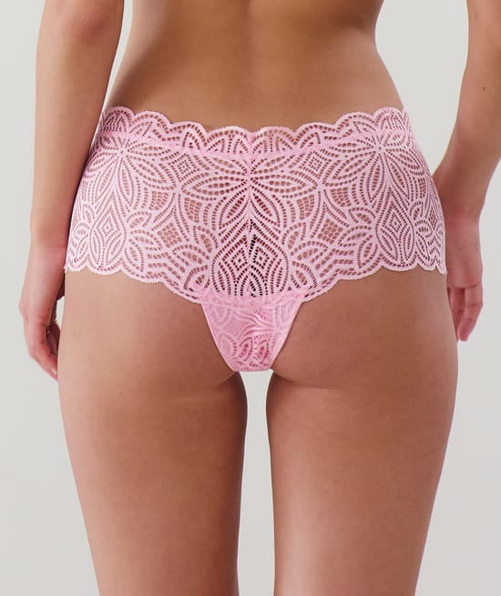 Lace cheeky brief;