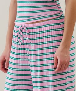 Striped trousers;