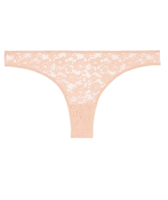 Floral lace tanga brief;