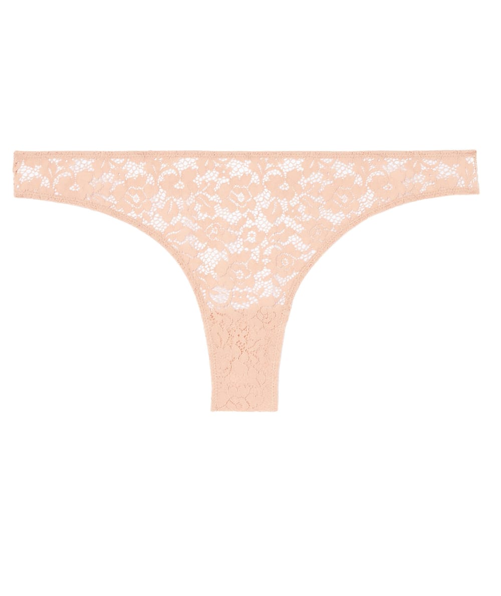 Tanga en dentelle florale;