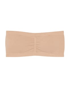 Seamless bandeau-style bra;