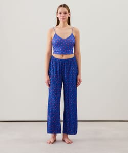 Pantalon large plissé;