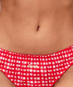 Vichy cotton string with 'Love' embroidery;