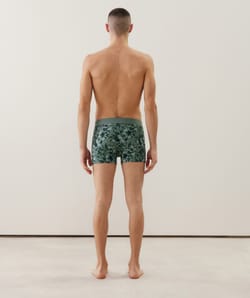 Patterned cotton boxer shorts;