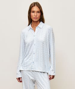 Patterned jersey pyjama set;