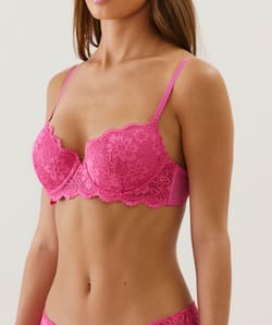 Sujetador push-up de encaje;
