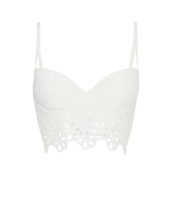 Bustier with embroidery;