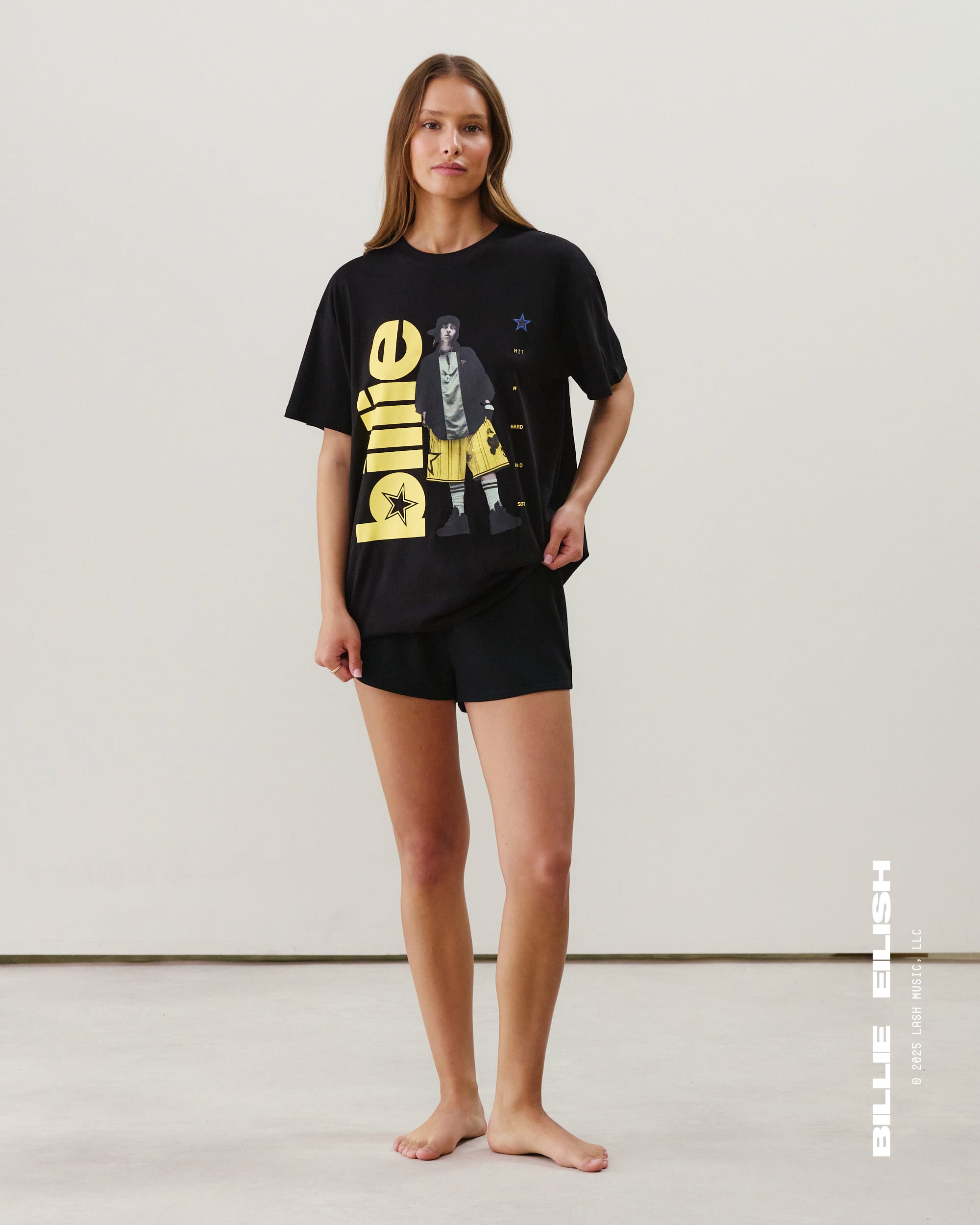 【新品L】 Tefuny / BILLIE EILISH SHIRT 2.0 Billie Eilish Top - black - Undiz