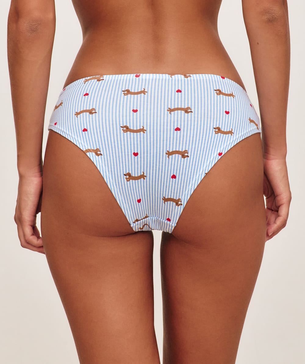 Set of 3 cotton patterned panties;
