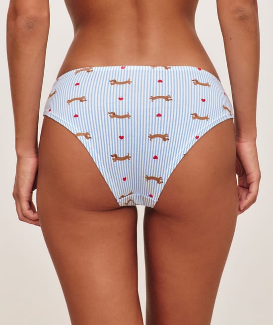 Set of 3 cotton patterned panties;