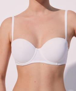 Microfiber bandeau bra;