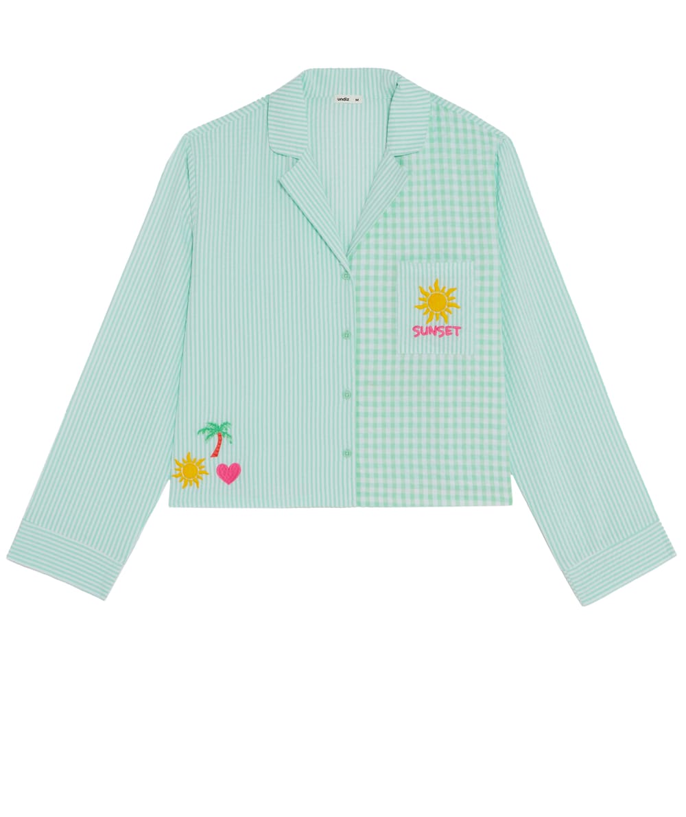 Camisa estampada;