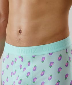 Cotton boxer shorts with pattern;