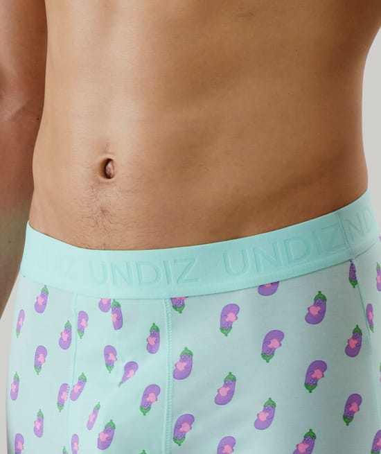 Cotton boxer shorts with pattern;