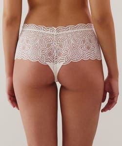 Cheeky en dentelle écru;