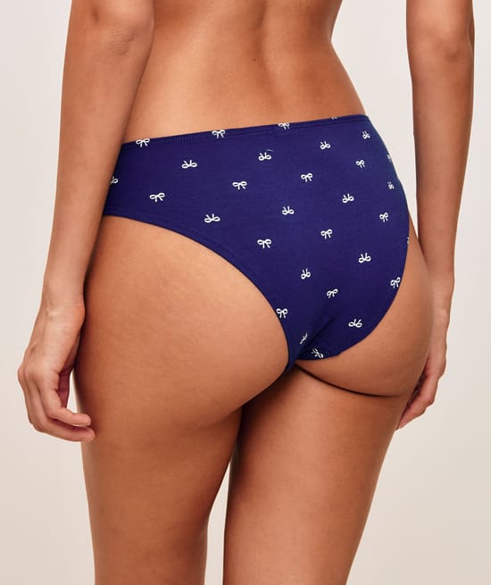 Set of 3 patterned cotton panties;