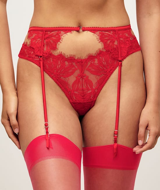 Porte-jarretelles en dentelle;