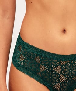 Lace cheeky panties;