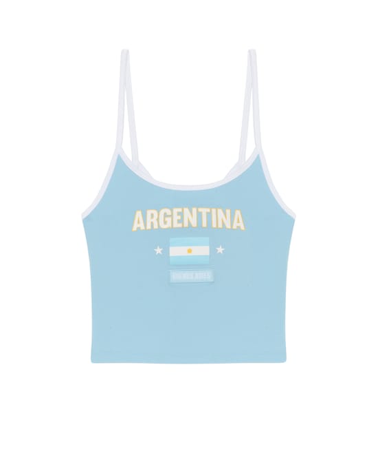 Top en jersey Argentina;