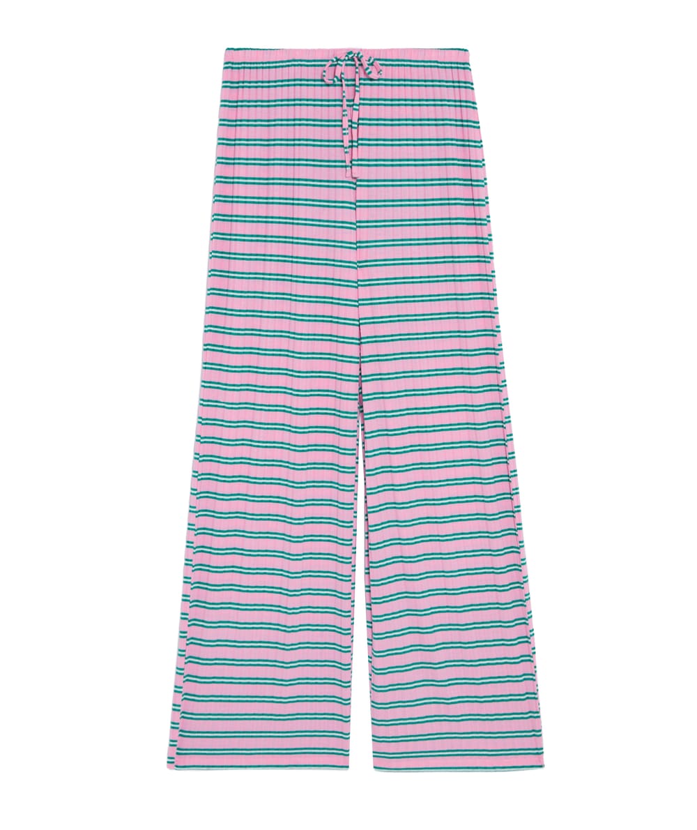 Striped trousers;