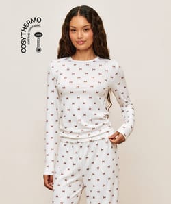 Camiseta de malla t&eacute;rmica con patr&oacute;n de nudos;