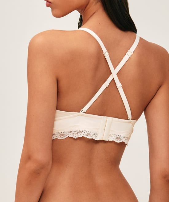 Triangle bra in microfiber;