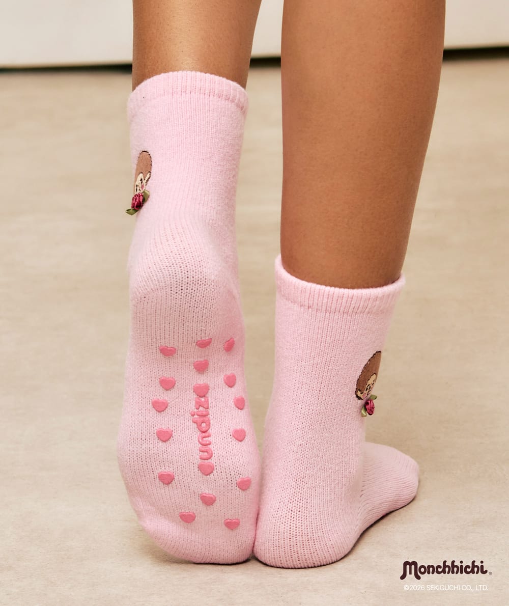 Chaussettes fluffy Monchhichi;