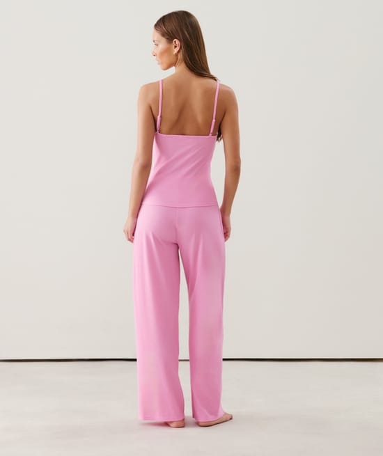 Pantalon lurex côtelé;