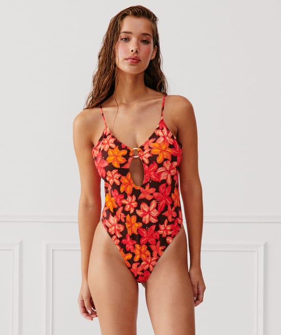 One-piece swimsuit;