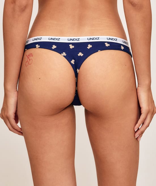 Printed cotton string bears;